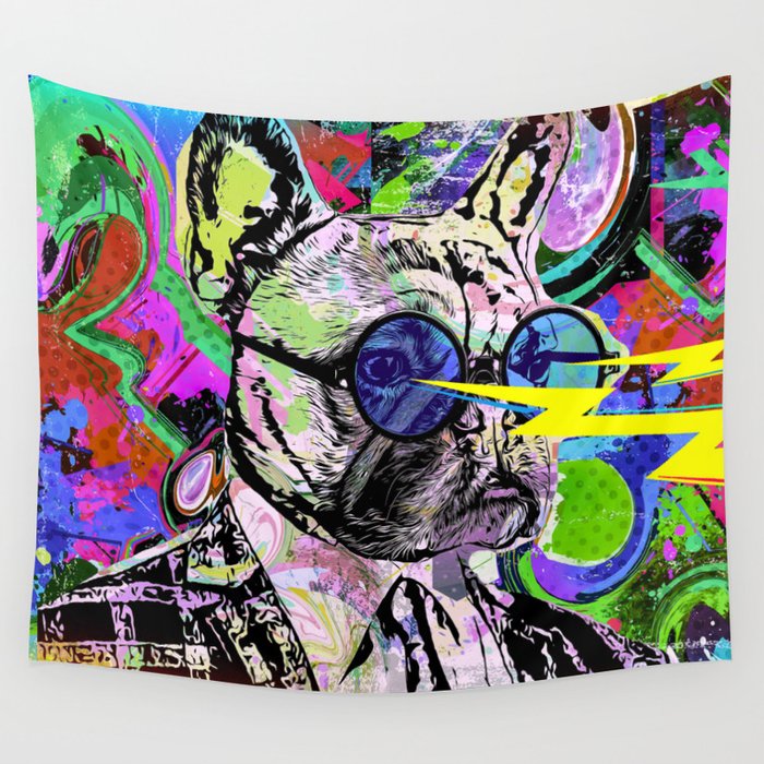 Dog Canvas Art Wall Tapestry
