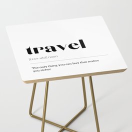 Wall Print | Travel definition Side Table