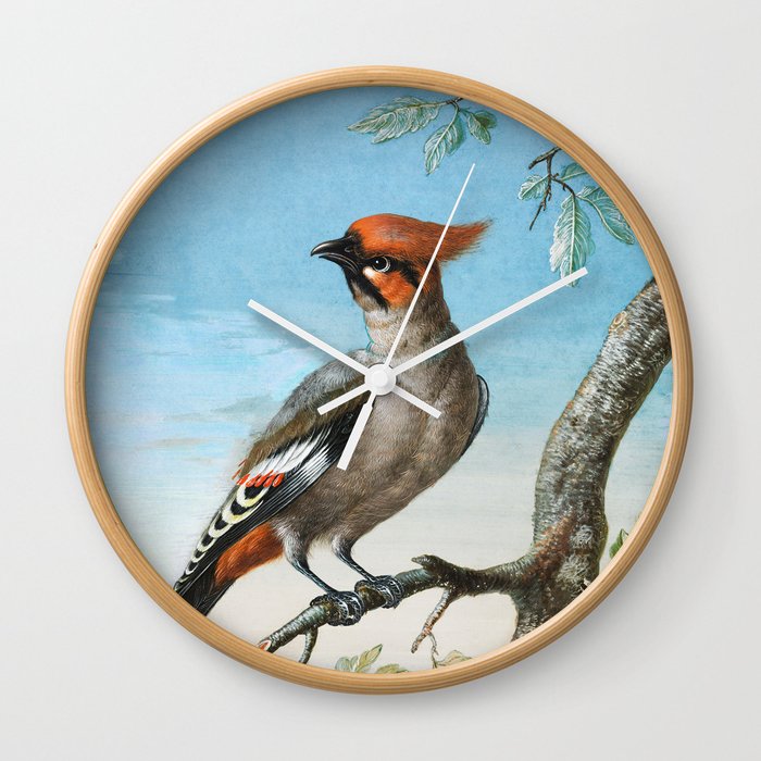 Vintage bird illustration Wall Clock