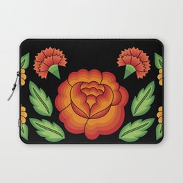 Mexican Folk Pattern – Tehuantepec Huipil flower embroidery Laptop Sleeve