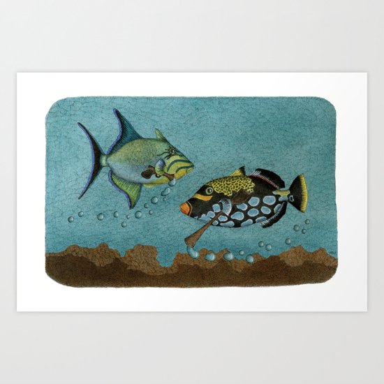 Trigger Fish Art Print