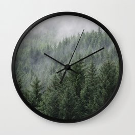 Fog Forest Wall Clock