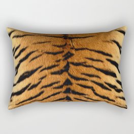 Faux Siberian Tiger Skin Design Rectangular Pillow