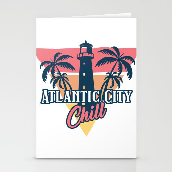 Atlantic City chill Stationery Cards