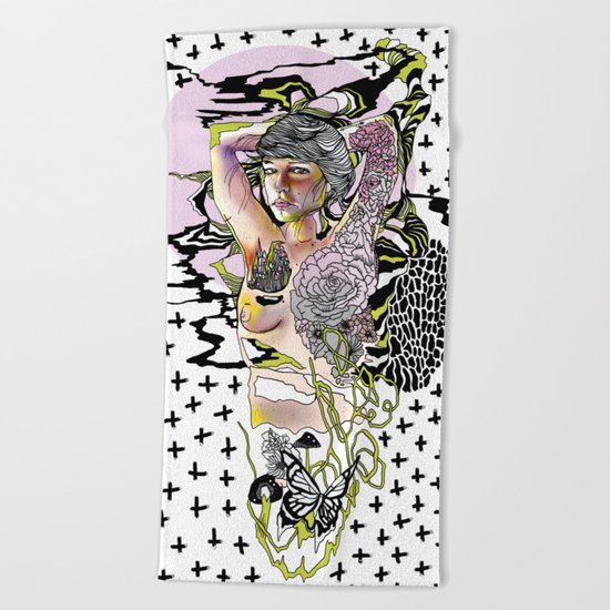 Sweetly Lavender Beach Towel