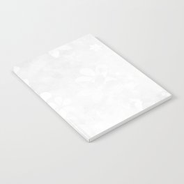 White plant flowers wall Notebook