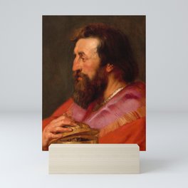 Head of One of the Three Kings, Melchior, The Assyrian King by Peter Paul Rubens Mini Art Print