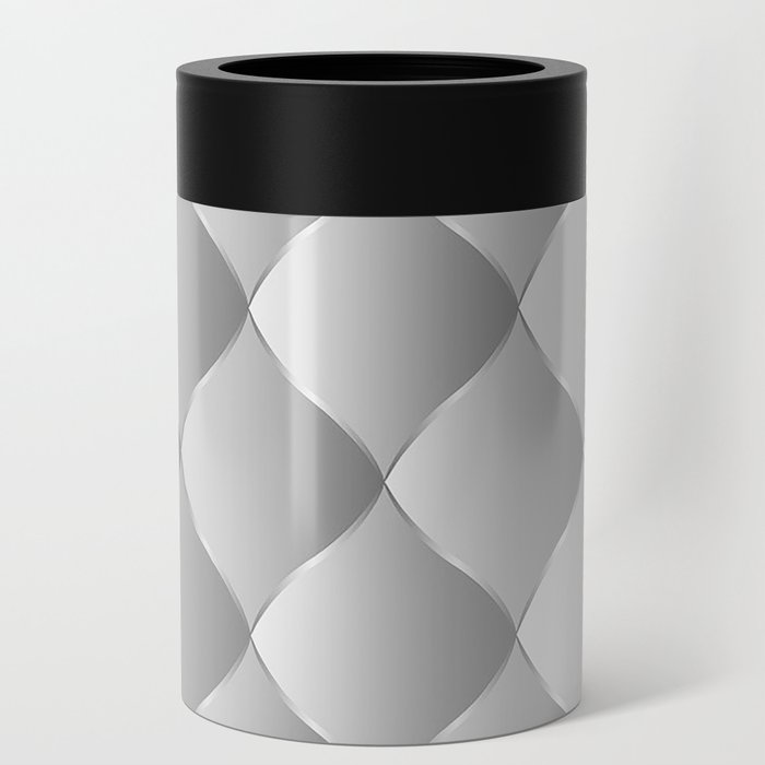Trendy Royal Silver Leather Collection Can Cooler