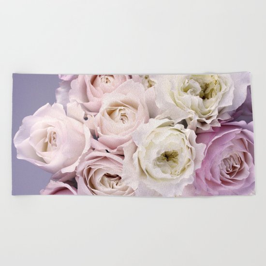 Romantic Roses Beach Towel