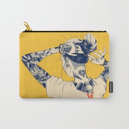 La Tinta! Carry-All Pouch | Drawing, Kanji, Girl, Curated, Poster, Comic, Otaku, Hair, Tattoosleeves, Halftone 