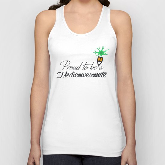 Proud to be a medicowesomite Unisex Tank Top