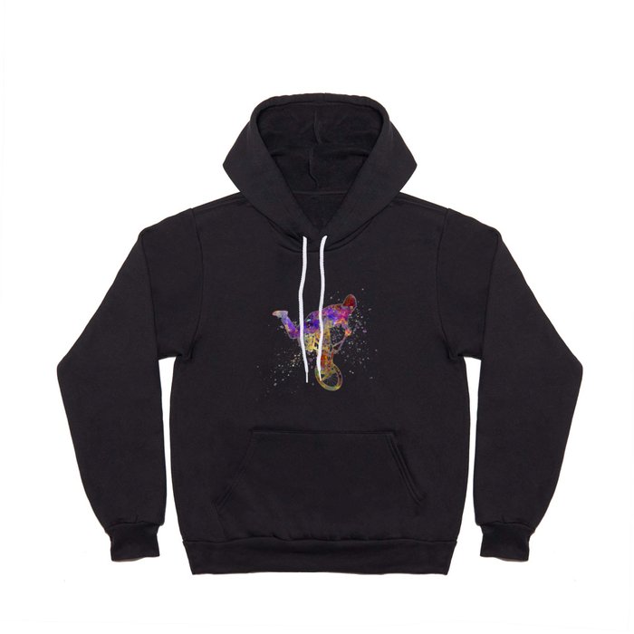 Watercolor bmx racer Hoody