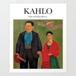 Kahlo - Frida and Diego Rivera Art Print