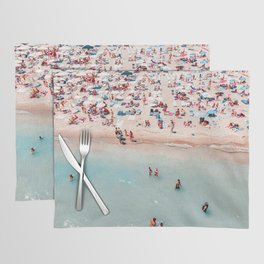 Aerial Beach Print, Sea Beach Photography, Aerial Photography, Blue Ocean Print, Sea Beach Print, Ocean Print, Ocean Waves, Beach Art, Home Decor Art Print Placemat