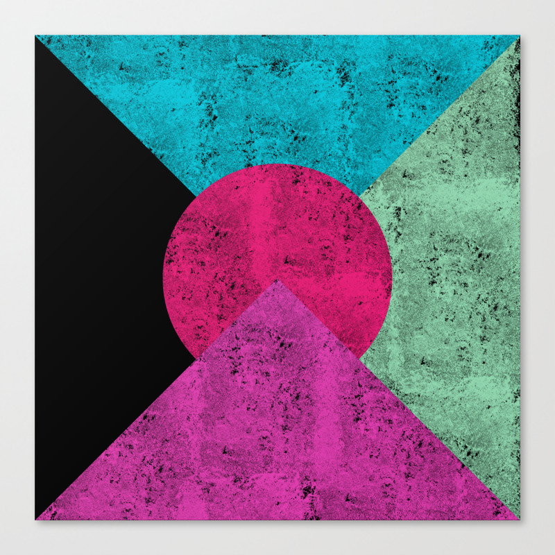 Colorful Abstract Geometric Background Canvas Print By Kapstech