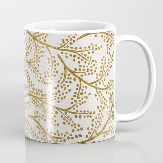 Gold Branches Coffee Mug by Cat Coquillette | Society6