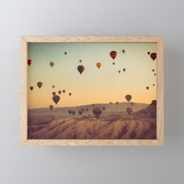 Cappadocia Hot-air Balloon Sunrise View Framed Mini Art Print