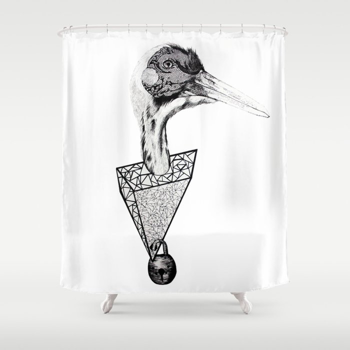 Whooping Crane Shower Curtain