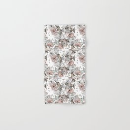 Peony with Buds Peel and Stick Seamless Wallpaper Illustration Hand & Bath Towel