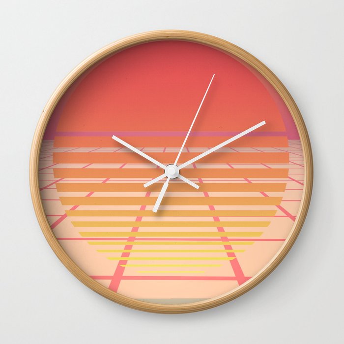 Minimal Sun Grid Wall Clock