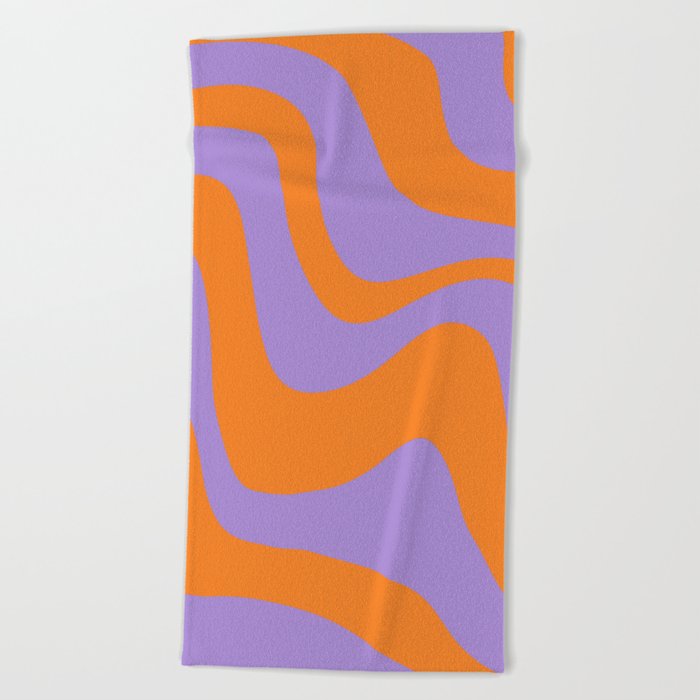 Retro Summer Swirl Wave #3 #minimal #decor #art #society6 Beach Towel
