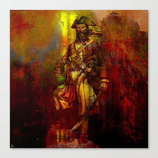 The den of the pirate Canvas Print