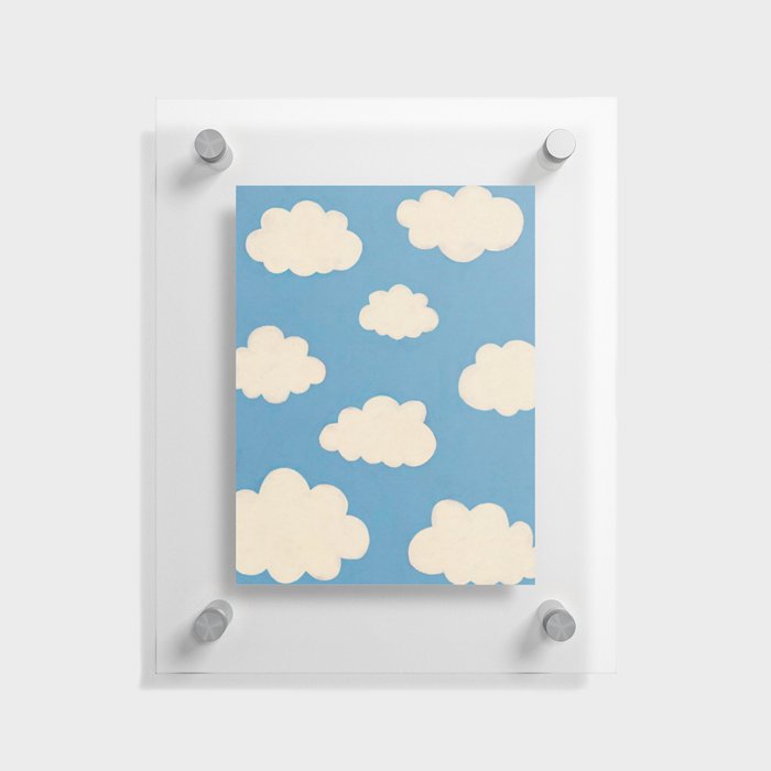 In the clouds Floating Acrylic Print