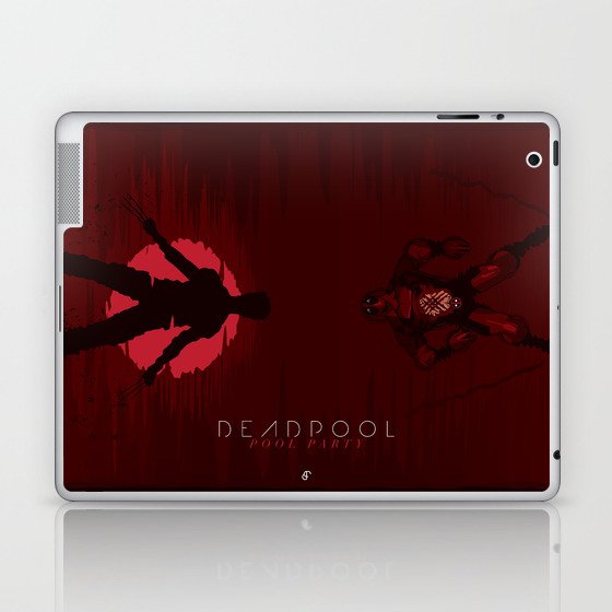 Deadpool Pool Party Laptop Ipad Skin By Barbarianfactory
