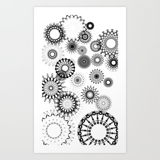 MANDALAS SET Art Print