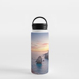 Spain Photography - Sunset Over Atalis Beach Water Bottle