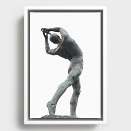 Olympic Discus Thrower Statue #2 #wall #art #society6 Framed Canvas