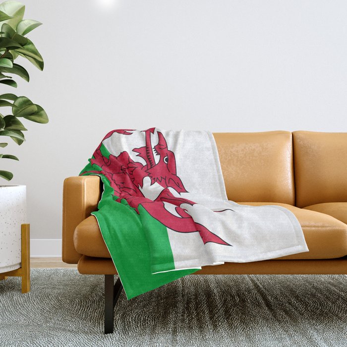 Flag of Wales - Welsh Flag Throw Blanket