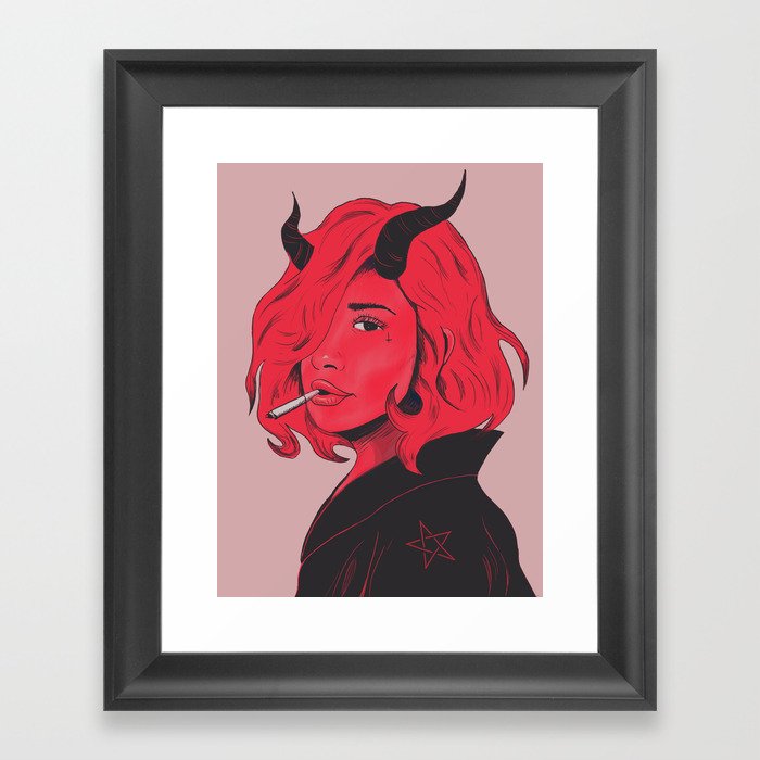 She Devil Framed Art Print