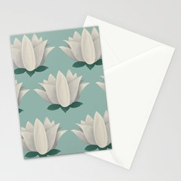 White Lotus Stationery Card