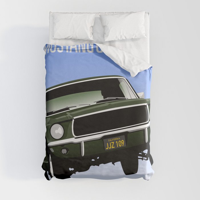 Ford Mustang Fastback Gt 1968 From, Ford Mustang Duvet Cover