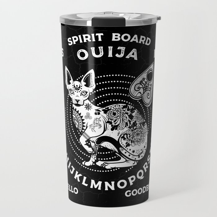 Spirit Board Cat Travel Mug