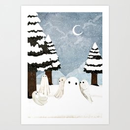Snow Ghost Art Print