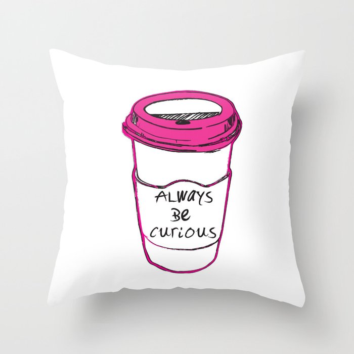 Coffee And Wisdom Throw Pillow