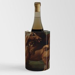 George Stubbs - A Lion Attacking a Horse Wine Chiller