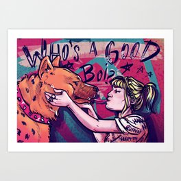 Bruce is a good boy! Art Print