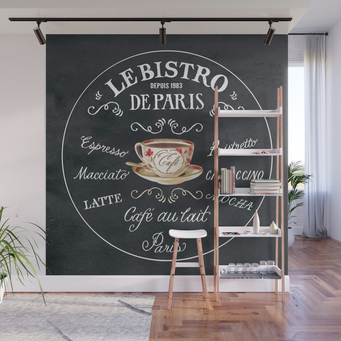 Cafe De Paris Wall Mural By Wendypaulapatterson Society6