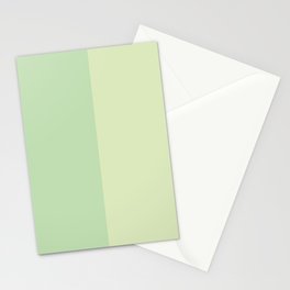 Gradient Green solid color stripes pattern Stationery Card