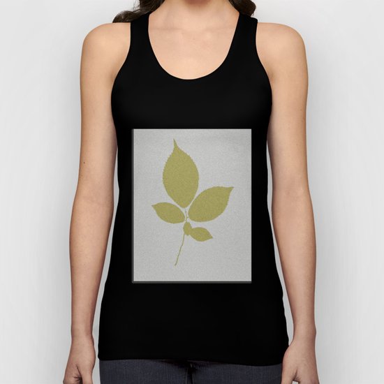 Vert et feuille d'or Unisex Tank Top