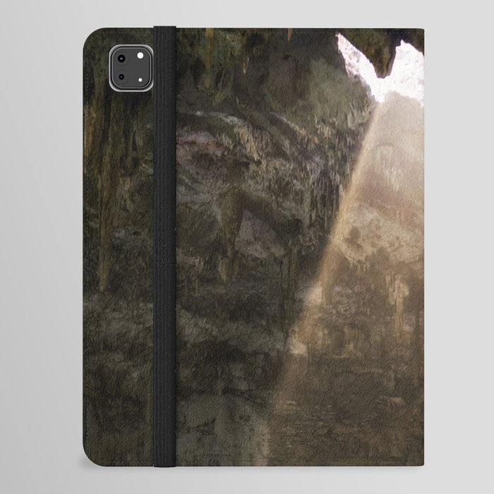 Mexico Photography - Beam Of Light Shining Through The Mountain iPad Folio Case