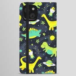Space Dinosaurs iPhone Wallet Case
