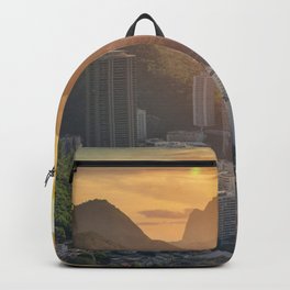 Brazil Photography - Beautiful Sun Rise Over Rio De Janeiro Backpack