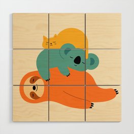 Being Lazy Wood Wall Art