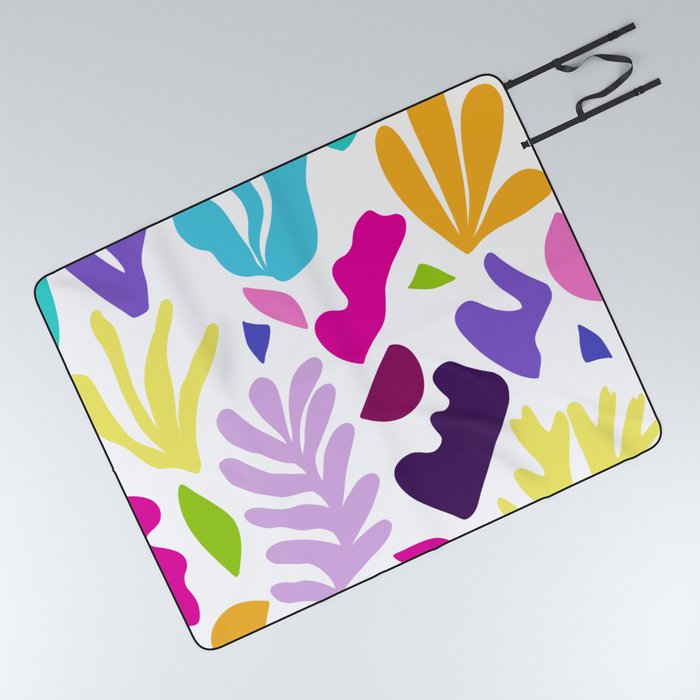 Abstract Seagrass and Shapes #2 #decor #art #society6 Picnic Blanket