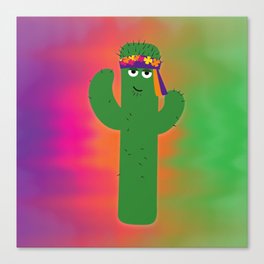 Mojave, one groovy cactus. Canvas Print