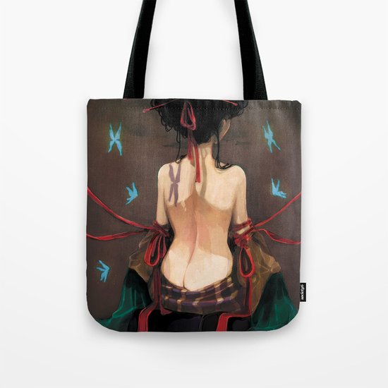 Geisha de dos. Tote Bag